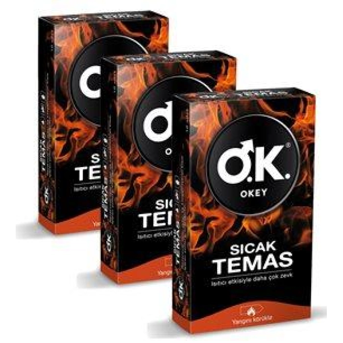Okey Prezervatif Sıcak Temas 3lü (30 Adet)