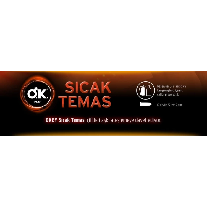 Okey Prezervatif Sıcak Temas 3lü (30 Adet)