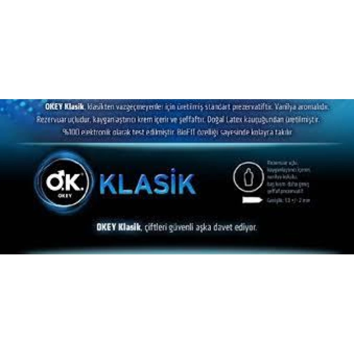 Okey Prezervatif Klasik 3lü (30 Adet)