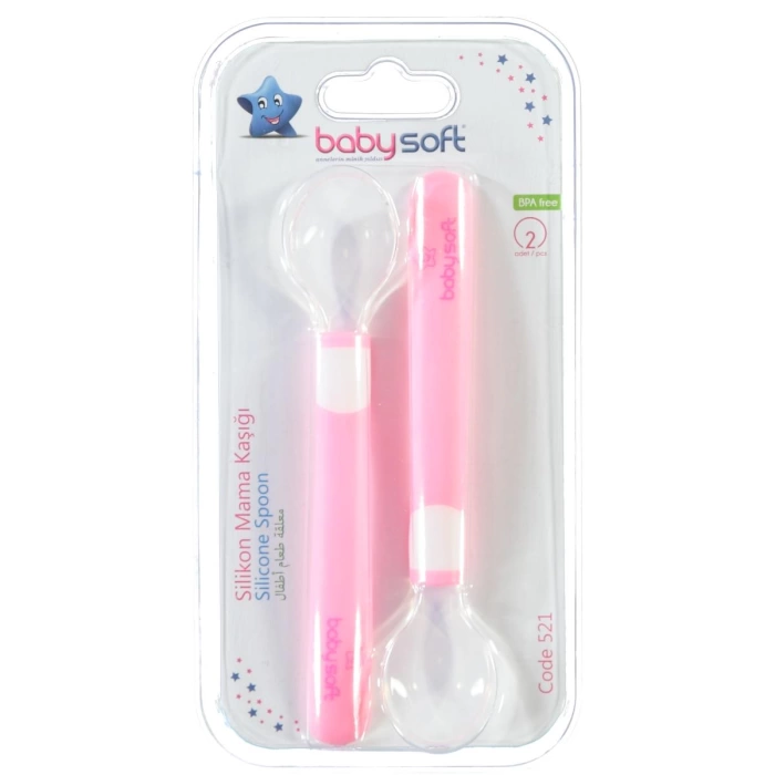 Babysoft Silikon Mama Kaşığı 2li