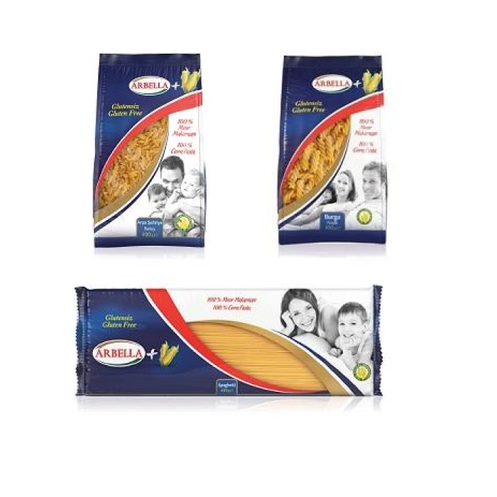 Arbella Glutensiz Makarna 3lü Paket (Arpa Şeh.+Burgu+Spaghetti)