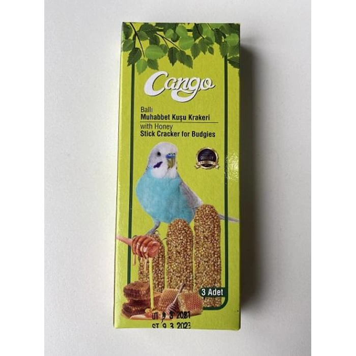 Cango Ballı Muhabbet Kuşu Krakeri 3 Adet (105 gr)