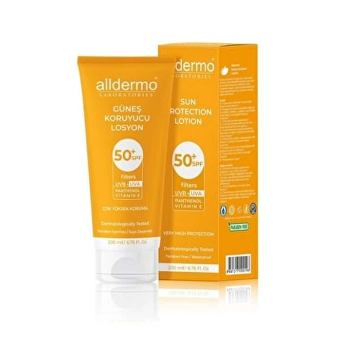Alldermo 50+SPF Güneş Koruyucu Losyon 200 ml