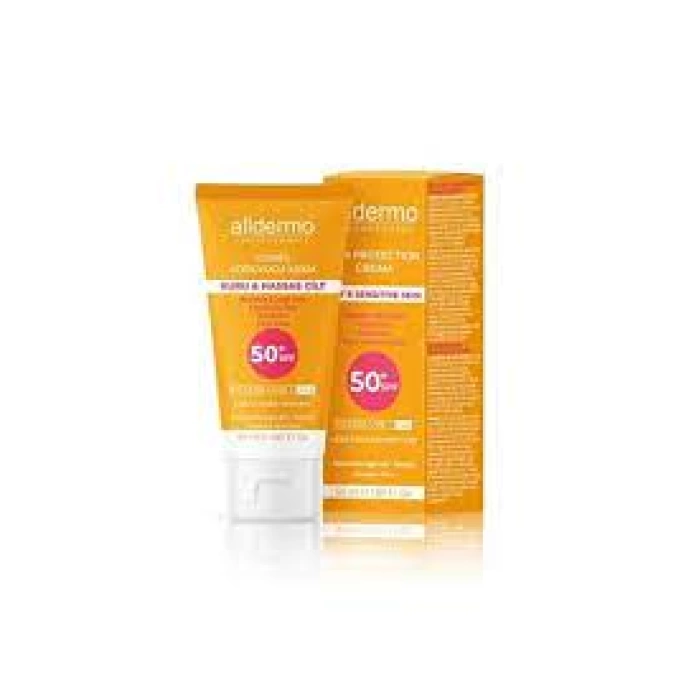Alldermo 50+SPF Kuru ve Hassas Cilt Güneş Koruyucu Krem 50 ml