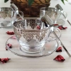 Paşabahçe Ottoman Gümüş Çay ve Nescafe Fincan Takımı-6 Kişilik