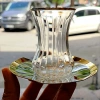 İnce Belli Liza Gold Çay Takımı - 6 Kişilik