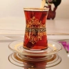 Gold Dekorlu Çay Takımı - 6 Kişilik,18 Parça