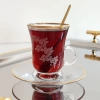 Paşabahçe Kulplu Kaşık ve Tepsili Çay Nescafe Fincanı Seti -6 Kişilik