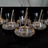 Zarif Gold Çay Takımı - 6 Kişilik, 18 Parça