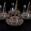 Zarif Gold Çay Takımı - 6 Kişilik, 18 Parça