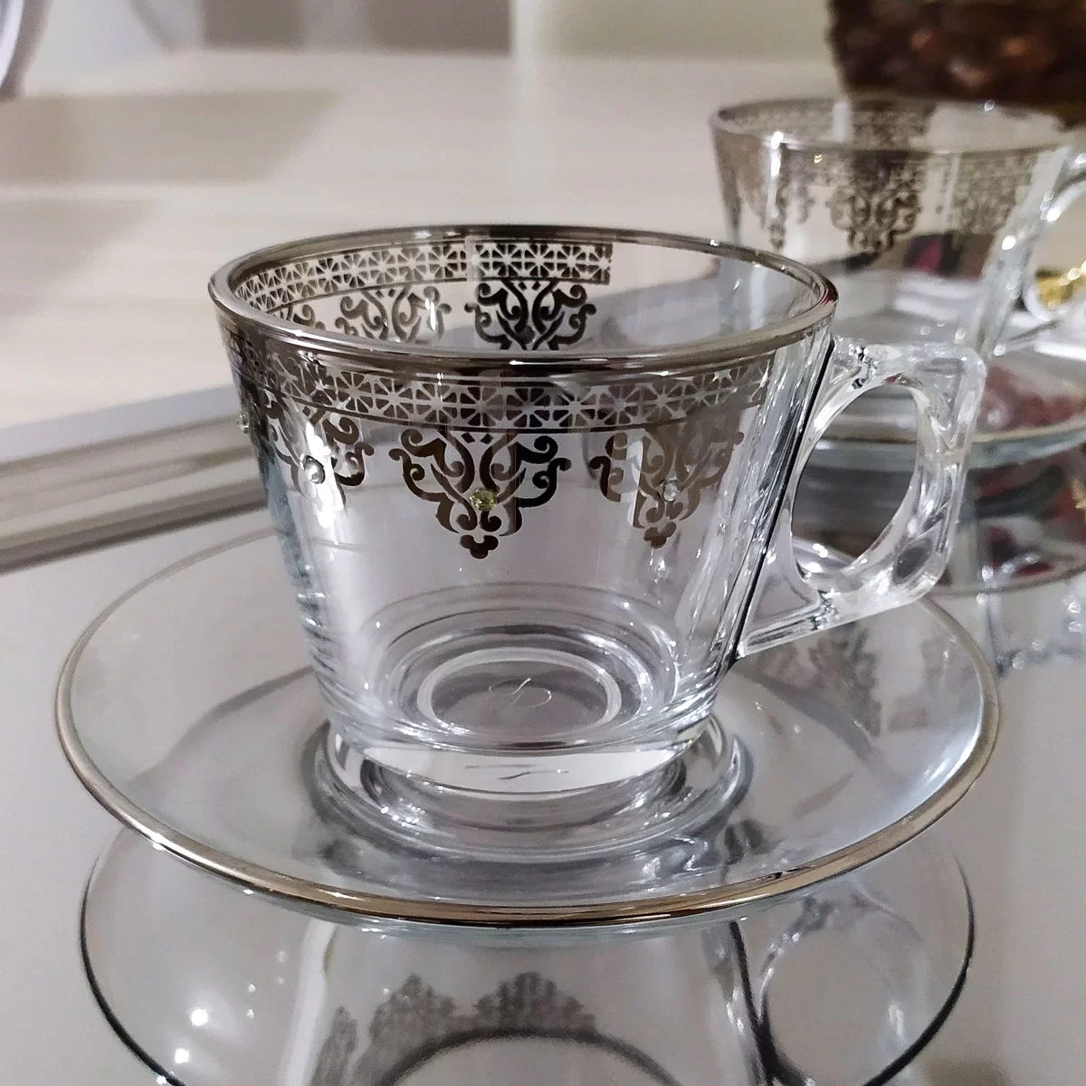 Paşabahçe Abka Ottoman Çay ve Nescafe Fincan Takımı-6 Kişilik
