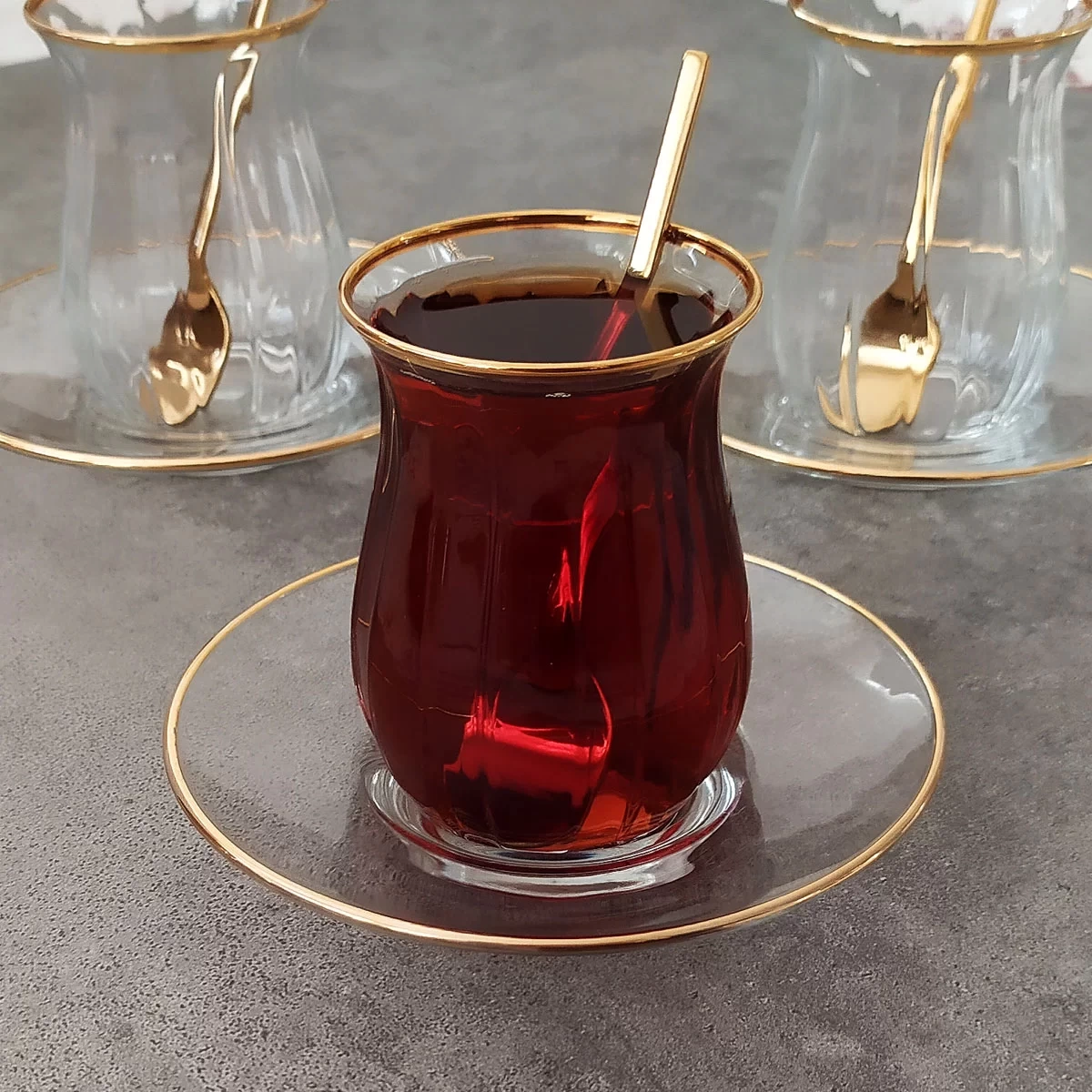 Paşabahçe Linka Gold Çay Seti - 6 Kişilik