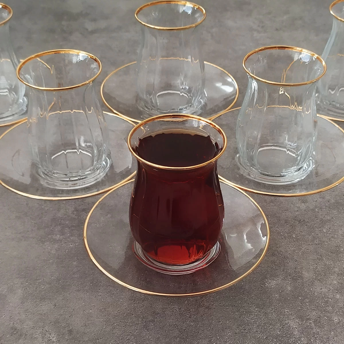 Paşabahçe Linka Gold Çay Takımı - 6 Kişilik