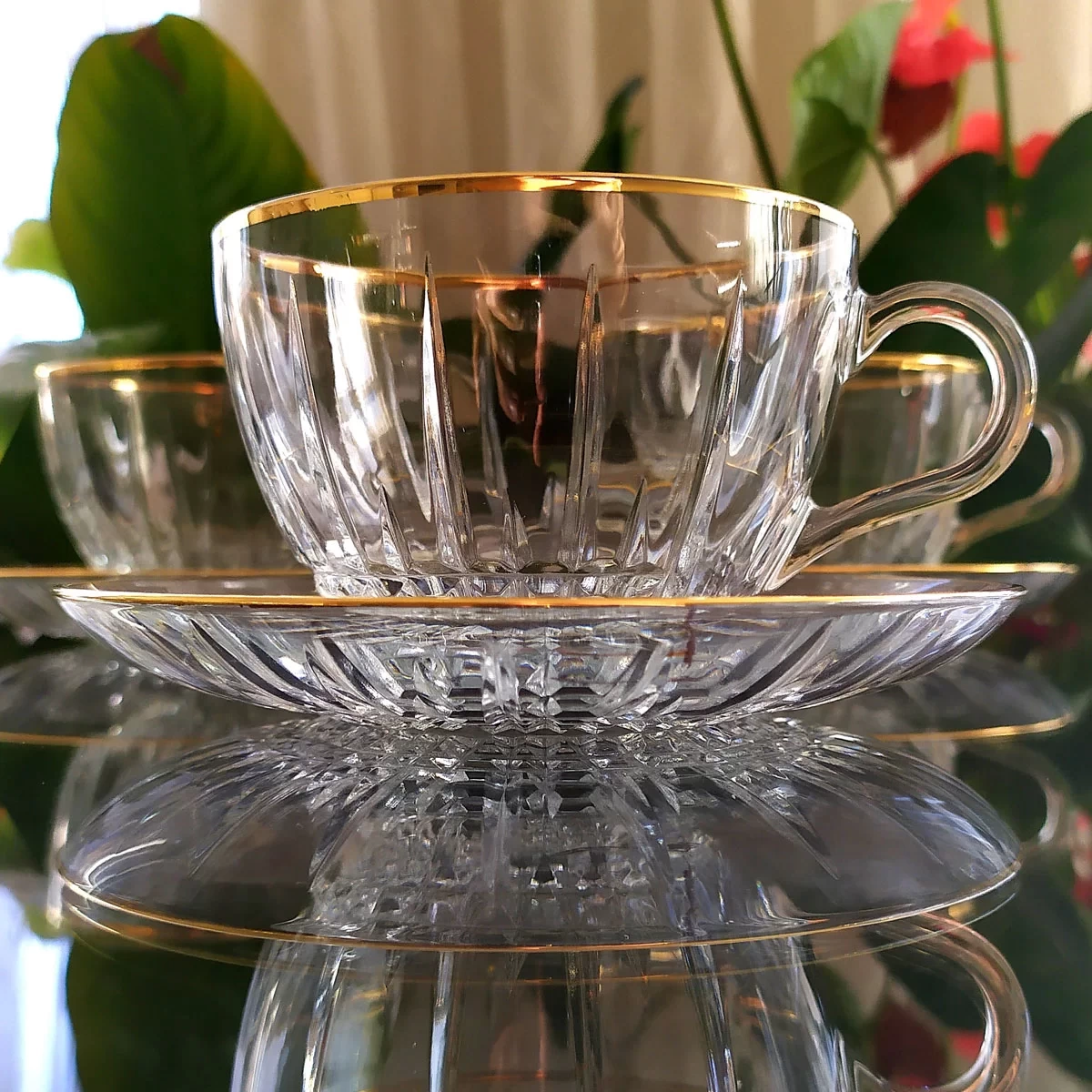 Paşabahçe Lizbon Kesme Dekor Çay ve Nescafe Fincanı-6 Kişilik
