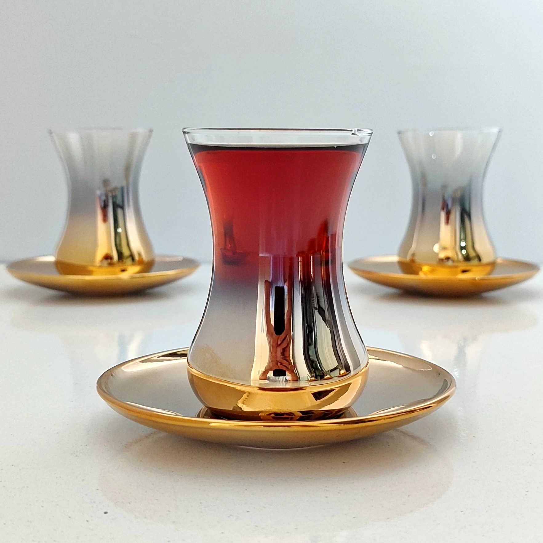 Demet Titanyum Kaplama Çay Takımı - 6 Kişilik
