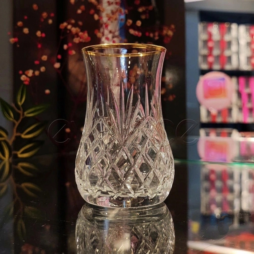 Eva Ananas Gold Çay Bardağı - 6 Adet