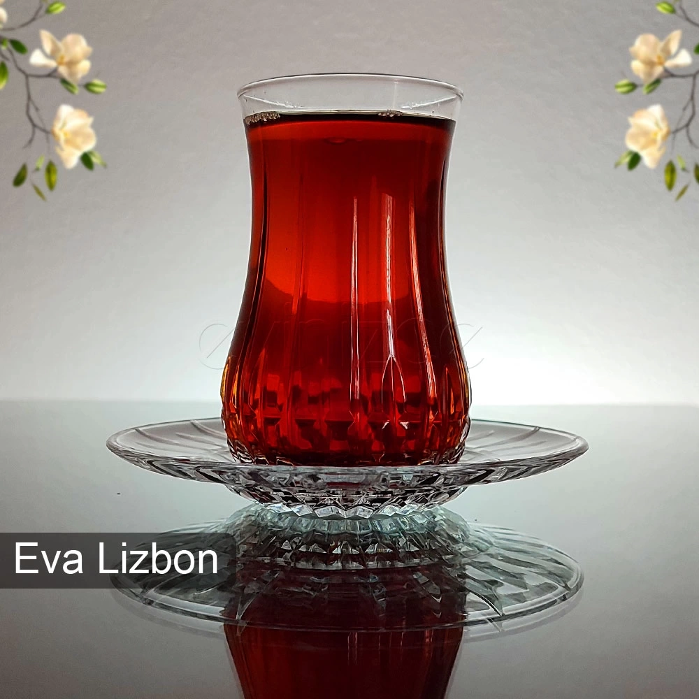 Eva Lizbon 661 Kesme Dekor Çay Takımı - 6 Kişilik
