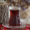 Paşabahçe Heybeli Çay Bardak Takımı Kesme Dekor YM- 6 Kişilik