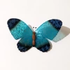 Kelebek Aksesuar Şeffaf Polyester Biblo Duvar Süsü 3lü Set