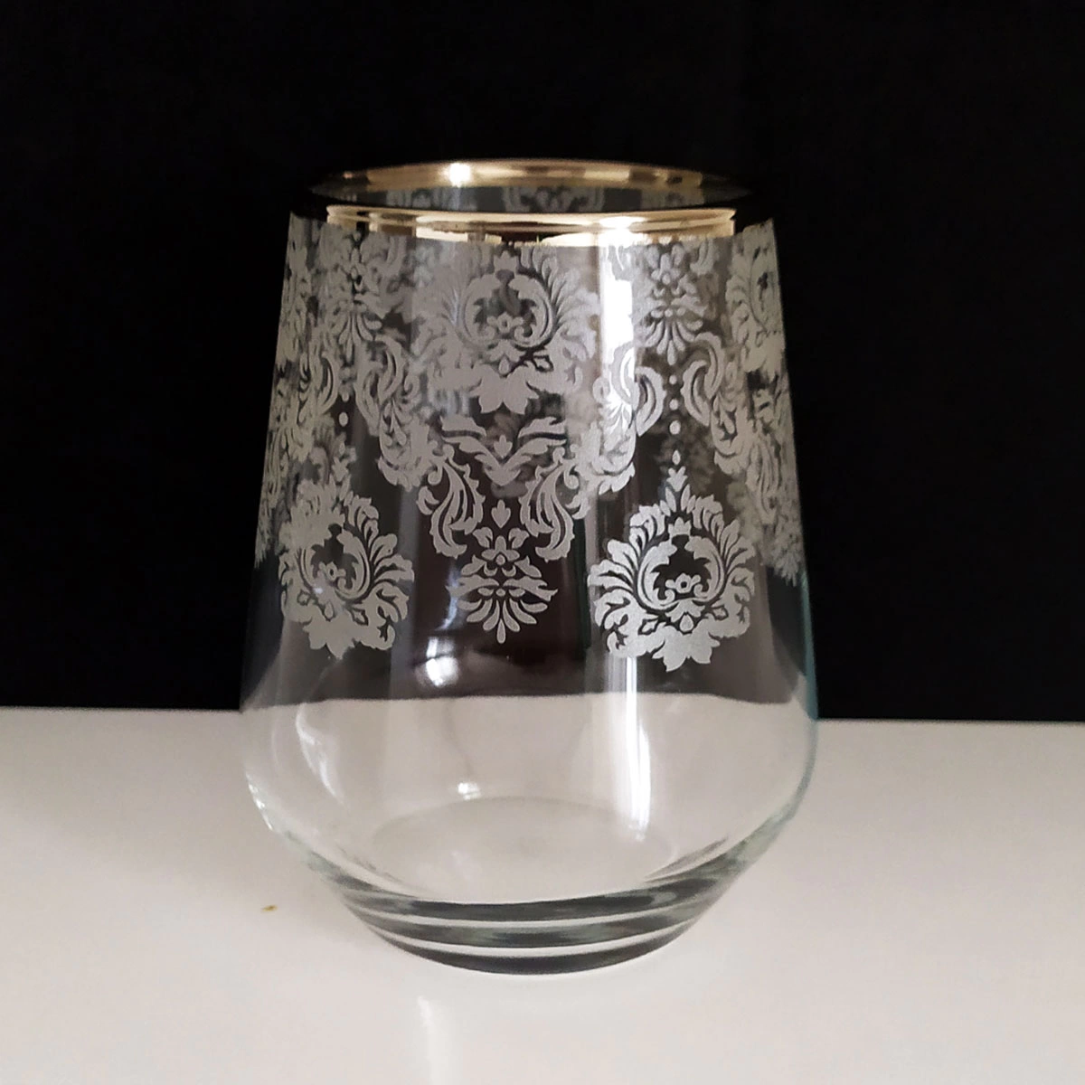 Paşabahçe Helena Dekorlu Meşrubat Bardağı Gümüş-6 Kişilik