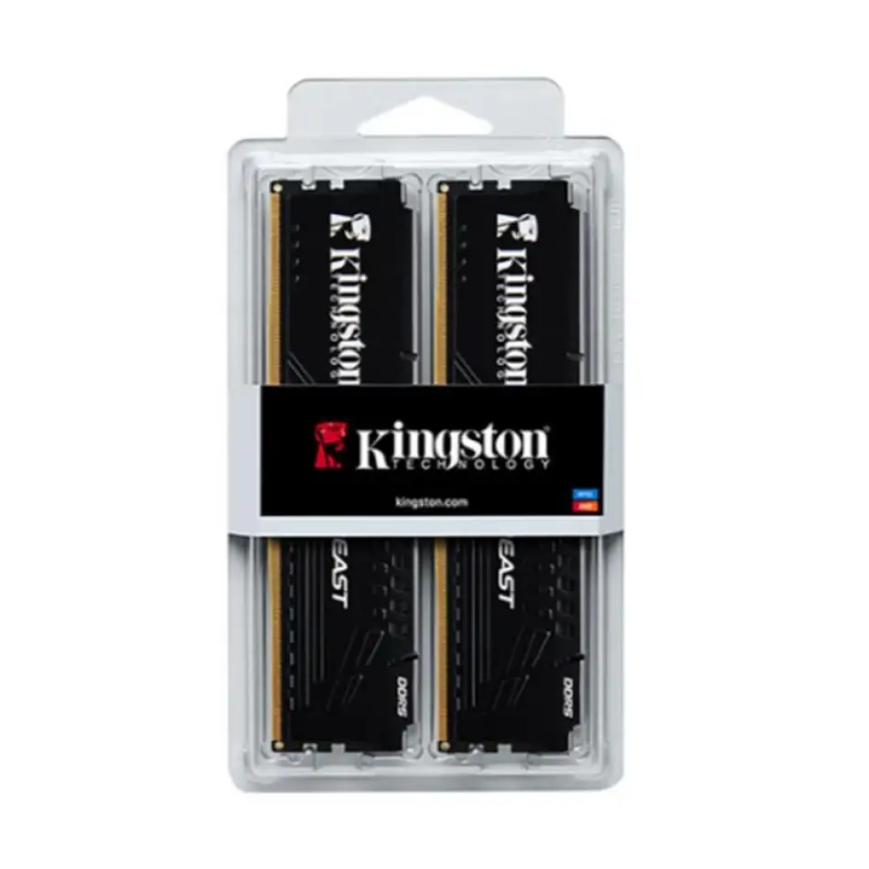 16 Gb (2x8gb) Ddr5 5600mhz Kıngston Beast Black Cl36 Dt Kf556c36bbek2/16tr