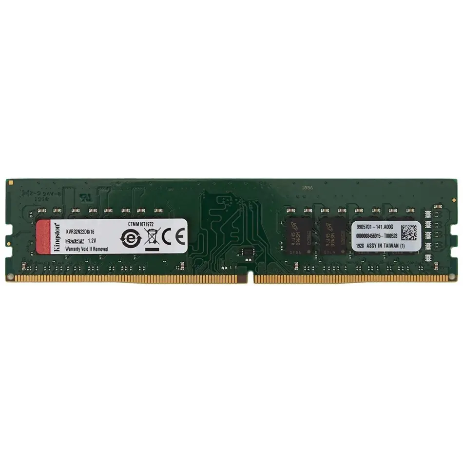 16 Gb Ddr4 3200mhz Kıngston Cl22 Dt Kvr32n22d8/16