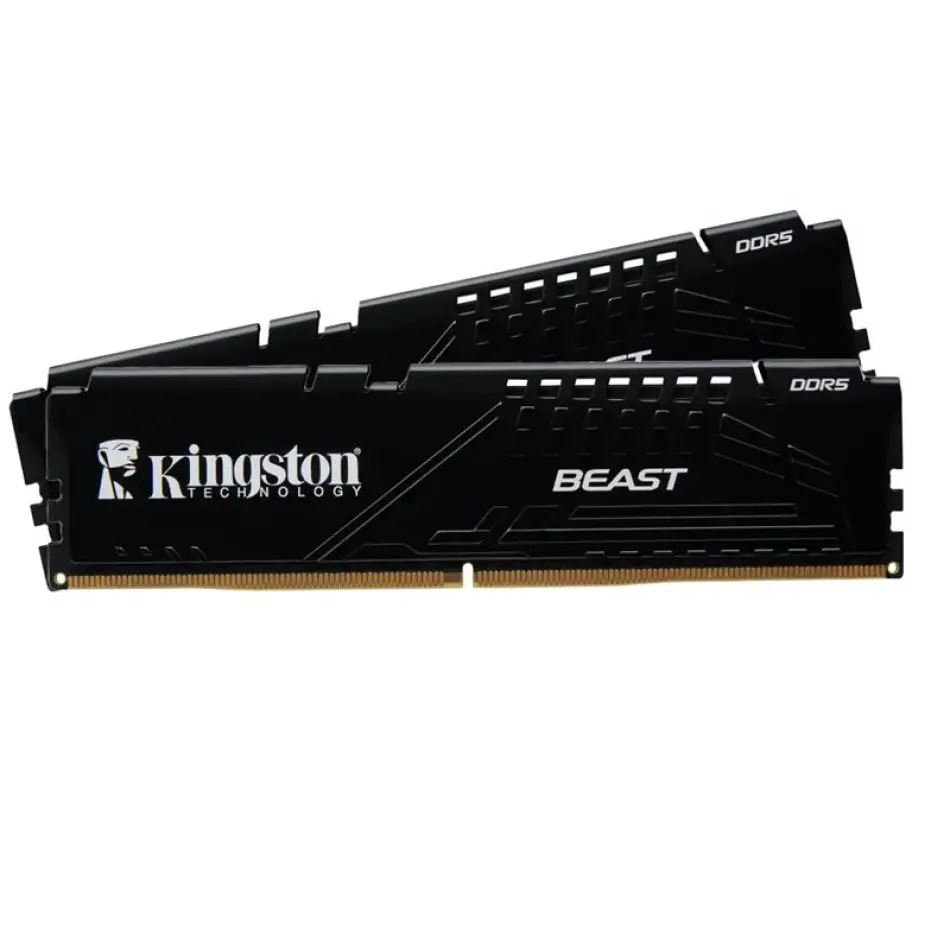 16 Gb Ddr5 5200mhz Kıngston Beast Black Expo 2x8gb Cl36 Dımm Dt Kf552c36bbek2/16tr