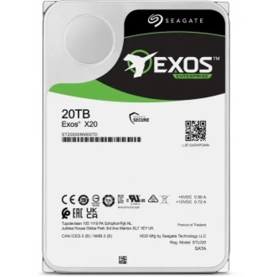 20tb Seagate Exos X20 7200rpm 256mb St20000nm007d