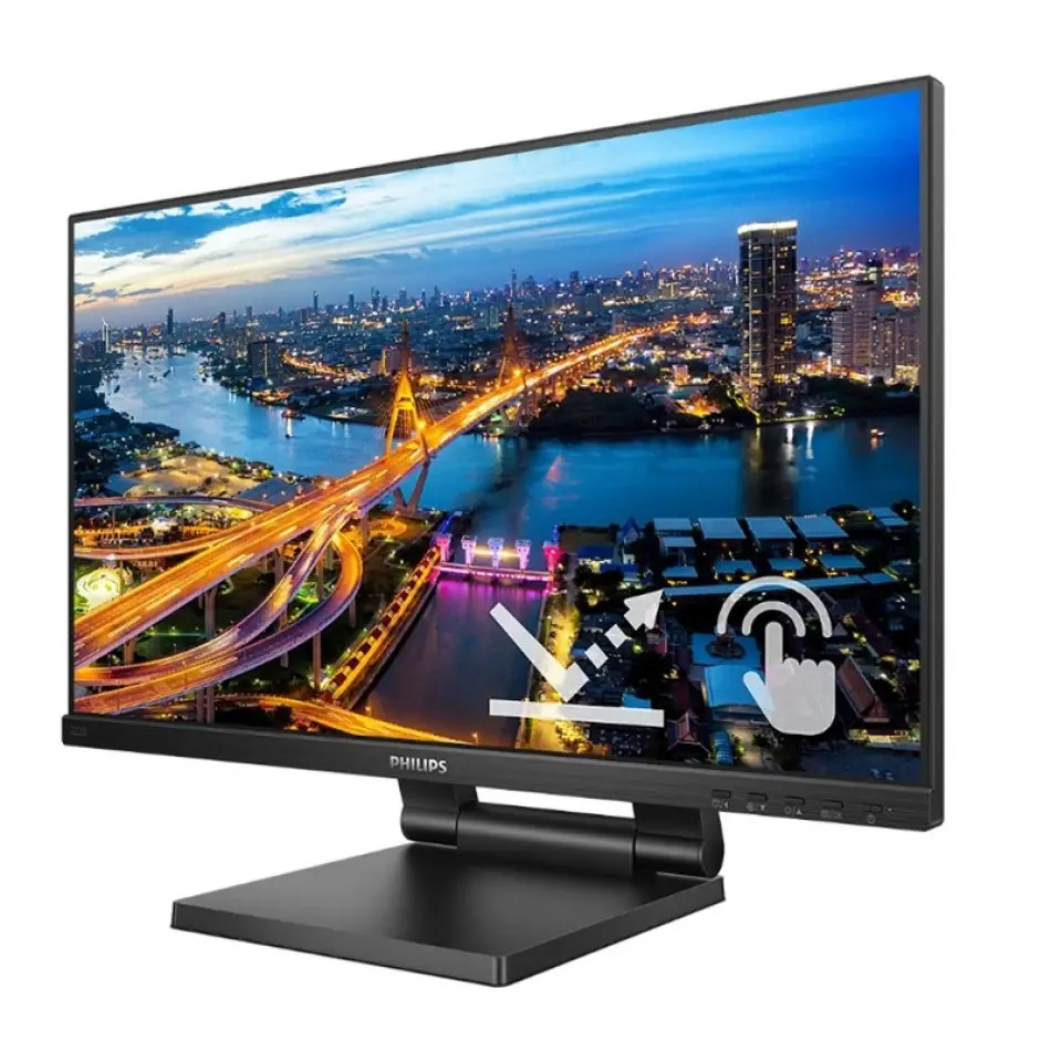 21.5 Phılıps 222b1tc/00 Ips 4ms 75mhz 1xvga 1xhdmı 1xdp 1xusb 3.2 Fhd 1920x1080 Hoparlör Dokunmatik Ekran Vesa Siyah