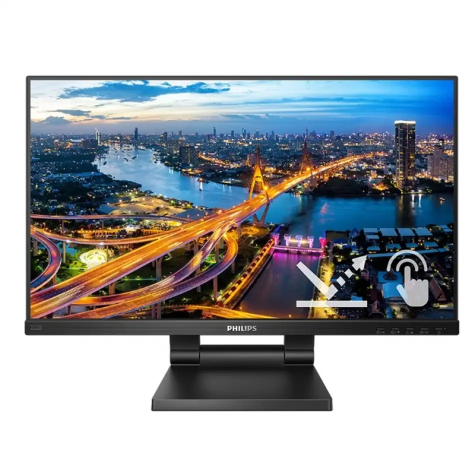 21.5 Phılıps 222b1tc/00 Ips 4ms 75mhz 1xvga 1xhdmı 1xdp 1xusb 3.2 Fhd 1920x1080 Hoparlör Dokunmatik Ekran Vesa Siyah
