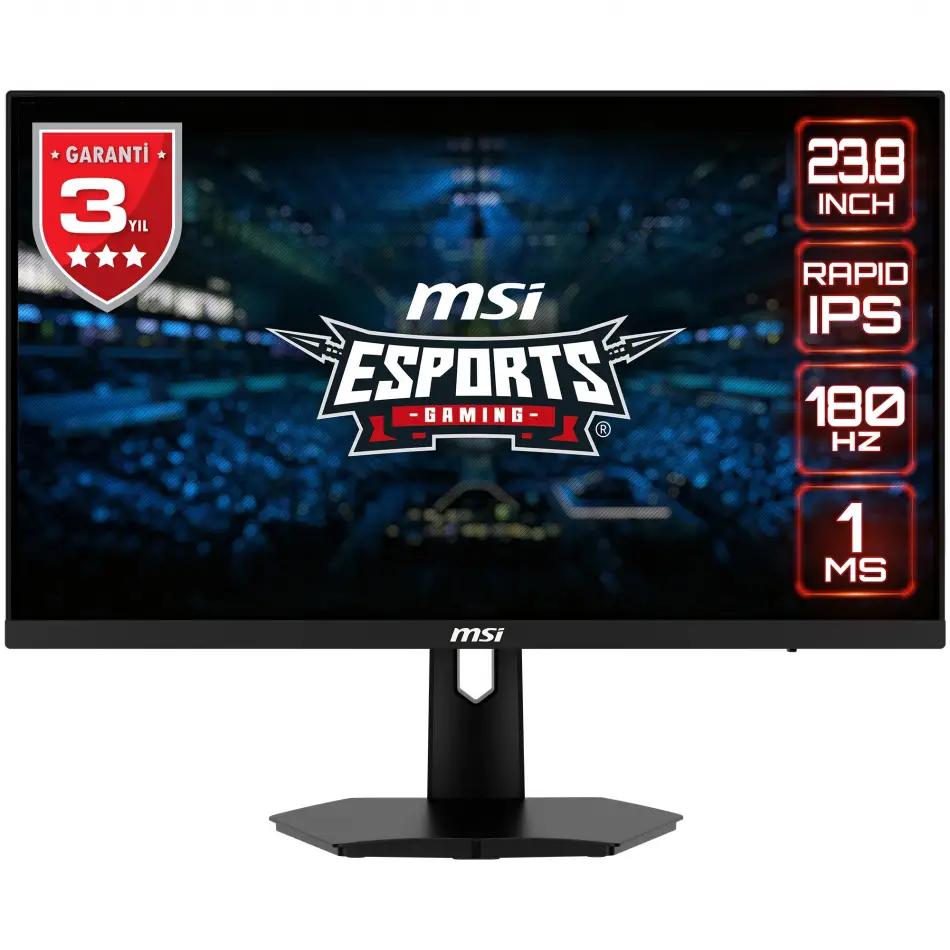 23.8 Msı G244f E2 1ms 180hz Fhd Flat Rapıd Ips Gaming