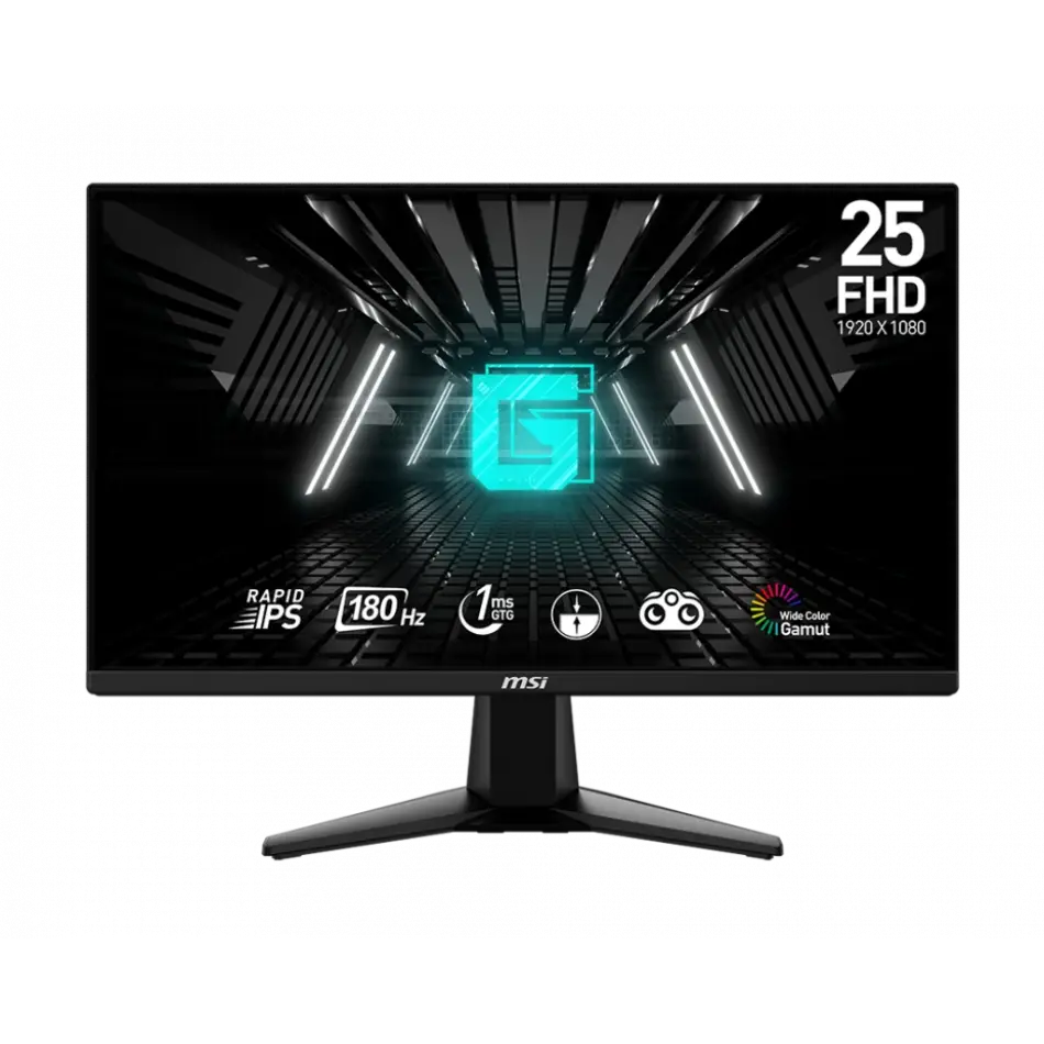 24.5 MSI G255F 1MS 180HZ FHD FLAT RAPID IPS FREESYNC GAMING