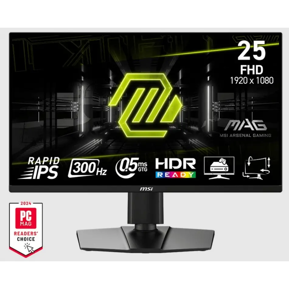 24.5 MSI MAG 255PXF 0.5MS 300HZ GTG FHD FLAT IPS