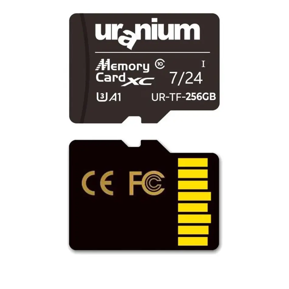 256gb Uranıum Ur-tf-256g Mıcro Sd Card U3 7/24 Surveıllance 100/50mbs Industrıal Hafıza Kartı (3 Yıl Garanti)