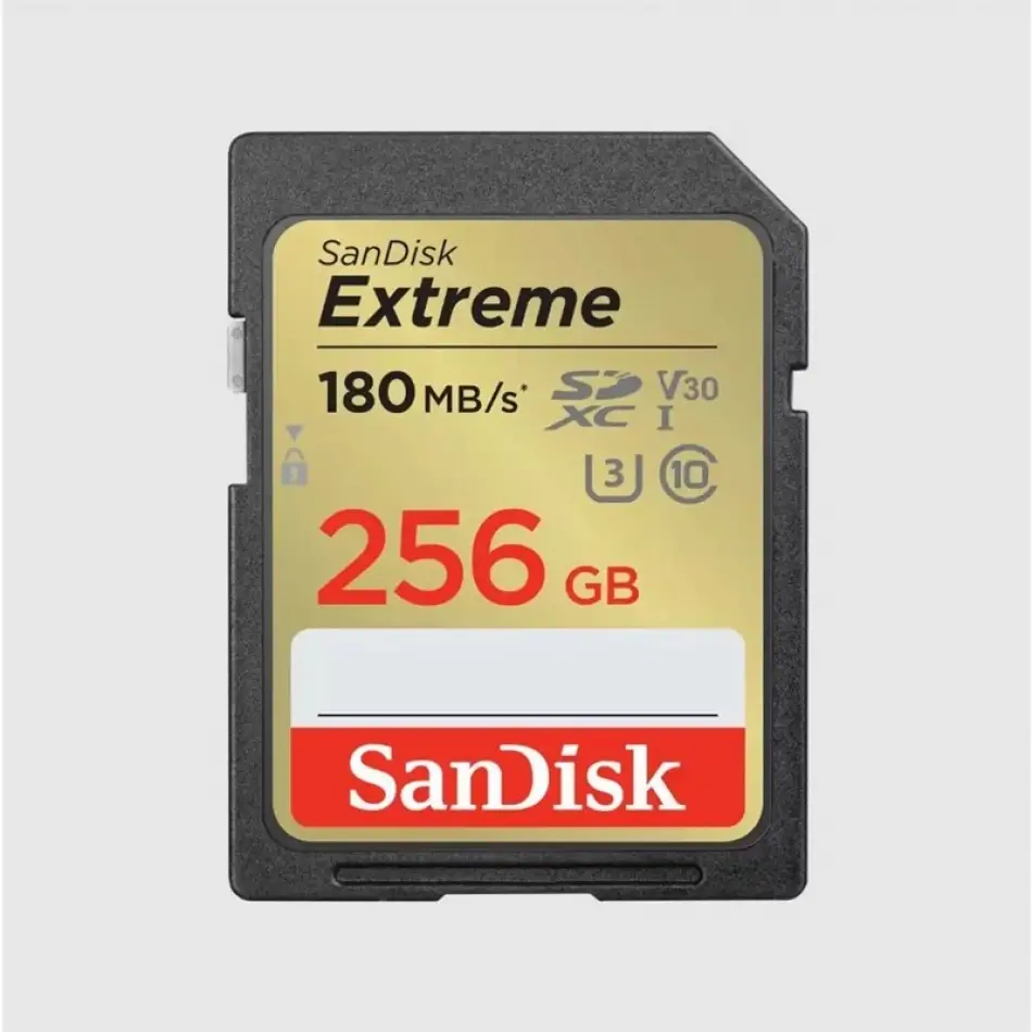 256gb Sandısk Extreme Pro Sd Uhsı 180mb/s 90mb/s Sdsdxvv-256g-gncın
