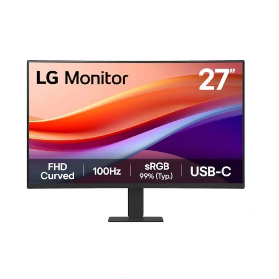 27 Lg 27u421a-b Va 5ms 100hz Usb-c Hdmı Fhd 1920x1080 Curved Vesa Sıyah