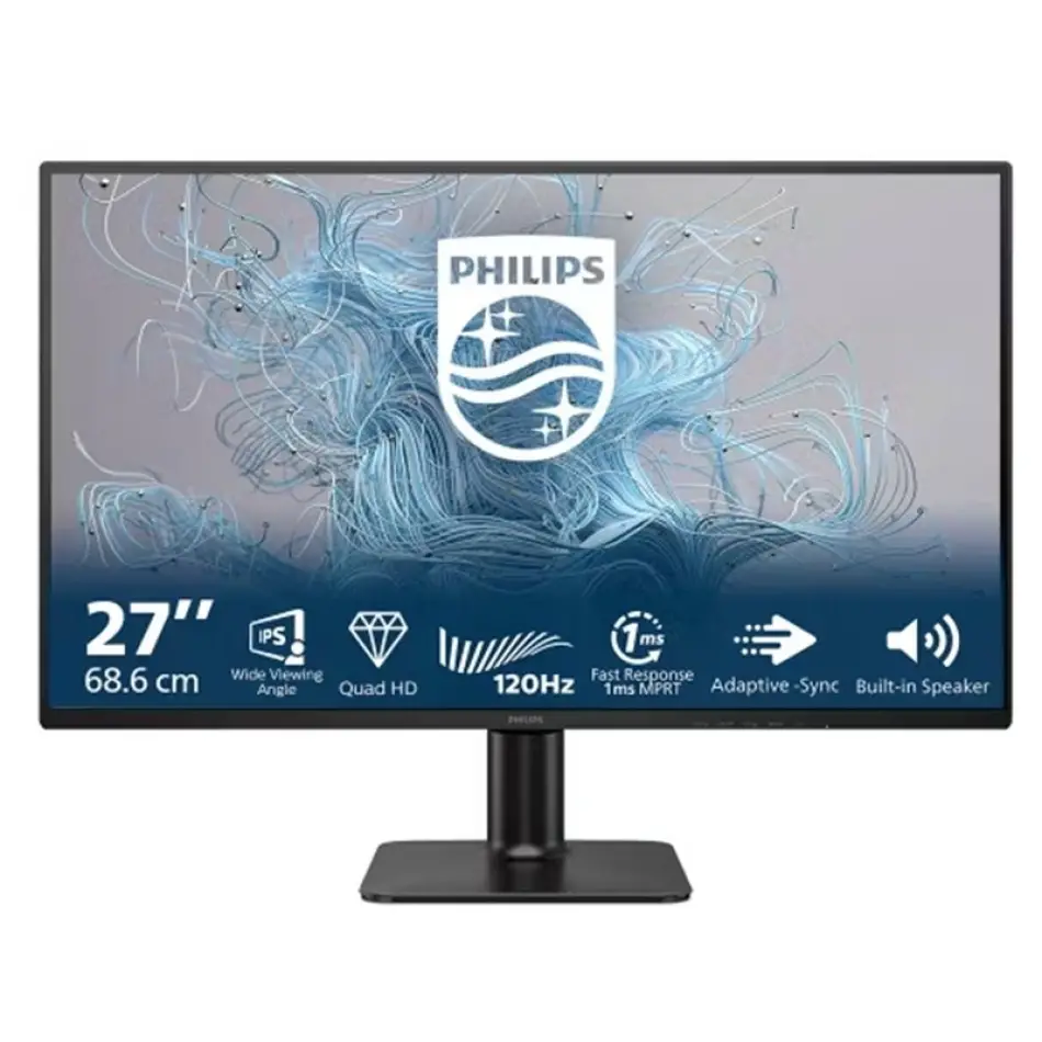 27 Phılıps 27e2n2500/01 Ips 1ms 120hz 1xhdmı 1xdp 2k Qhd 2560x1440 Flıcker-free Vesa Siyah