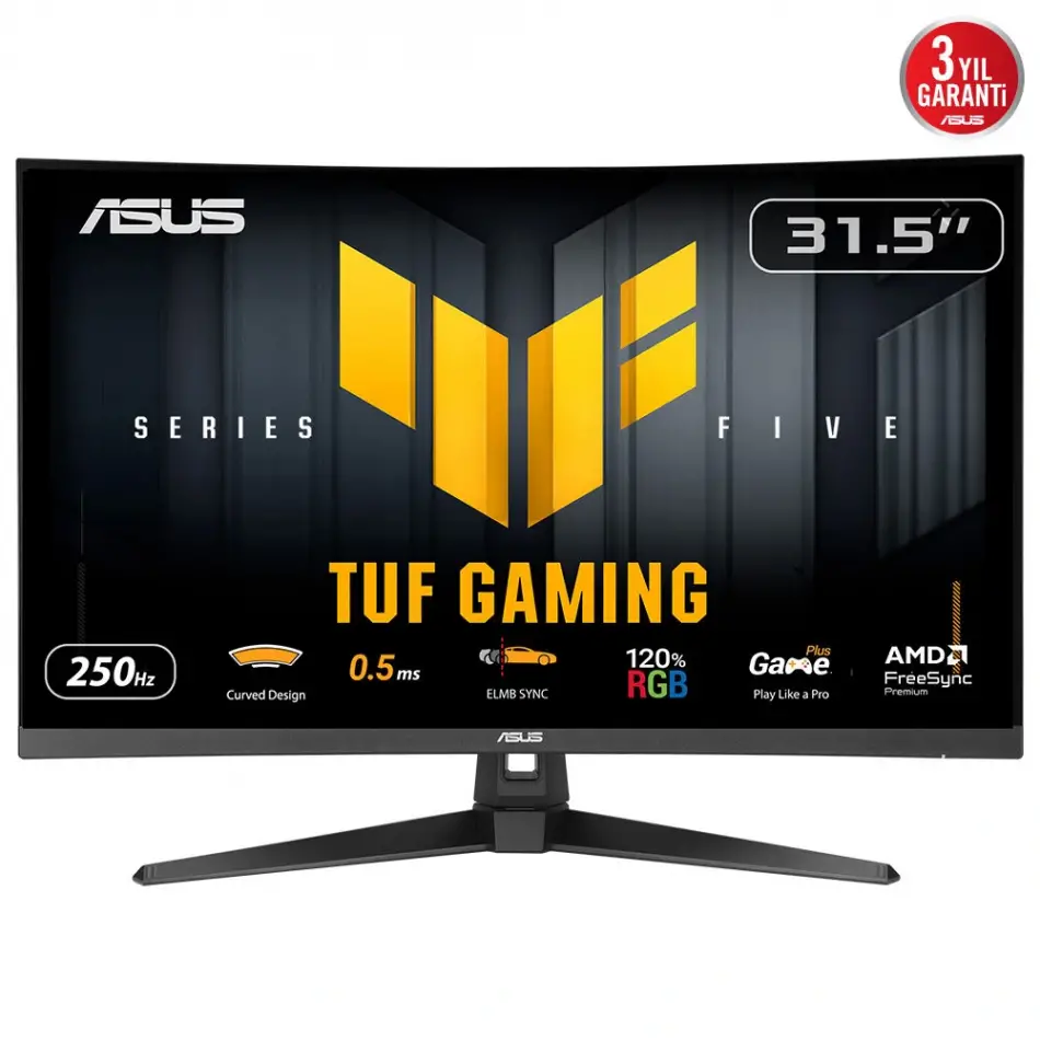 31.5 Asus Tuf Gamıng Vg32vQm5b 250hz 0.5ms Monıtor