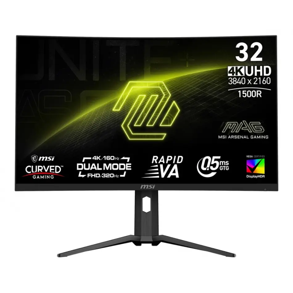 31.5 MSI MAG 321CUPDF 0.5MS 160HZ 4K UHD VA FREE-SYNC CURVED GAMING