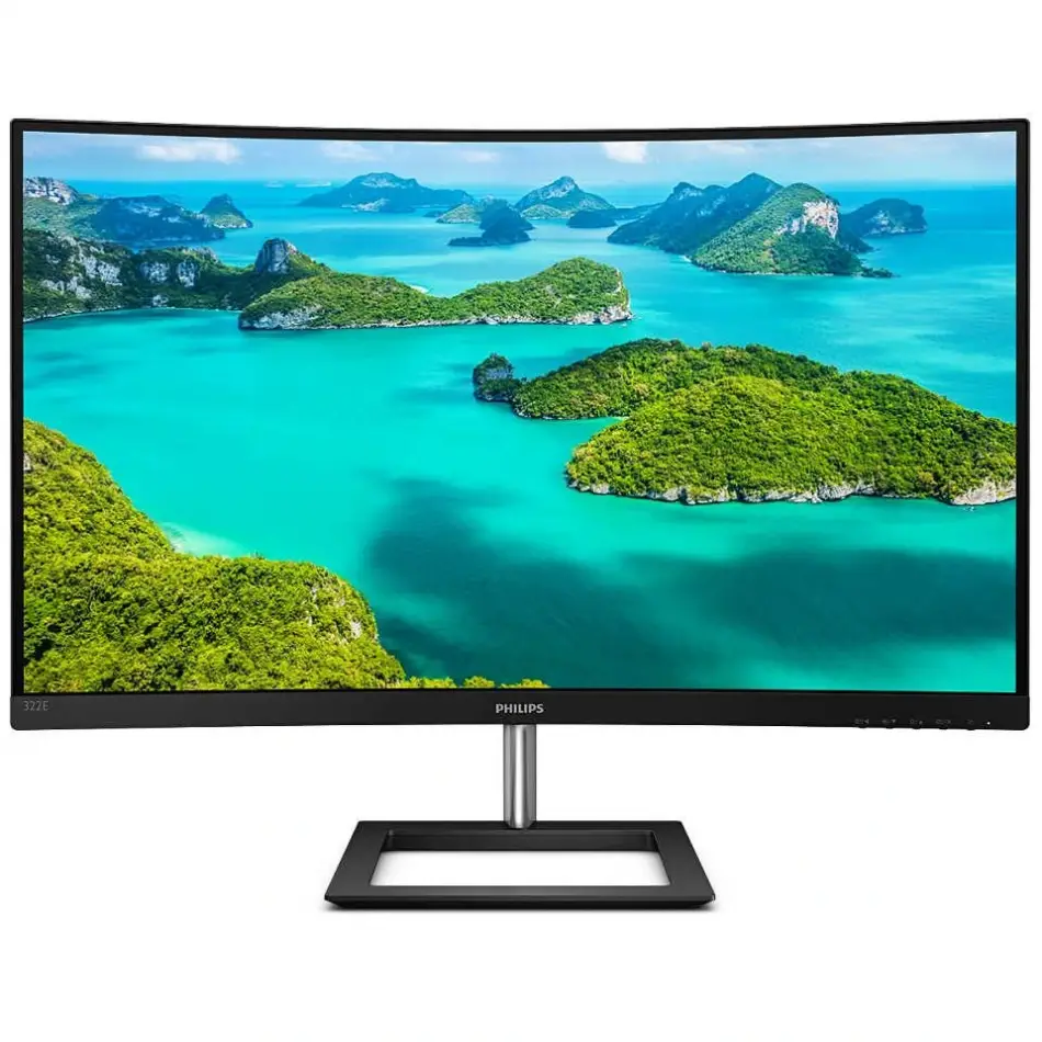 31.5 Phılıps 322e1c/00 4ms 75mhz 1xvga 1xhdmı 1xdp Fhd 1920x1080 Curved Vesa Siyah