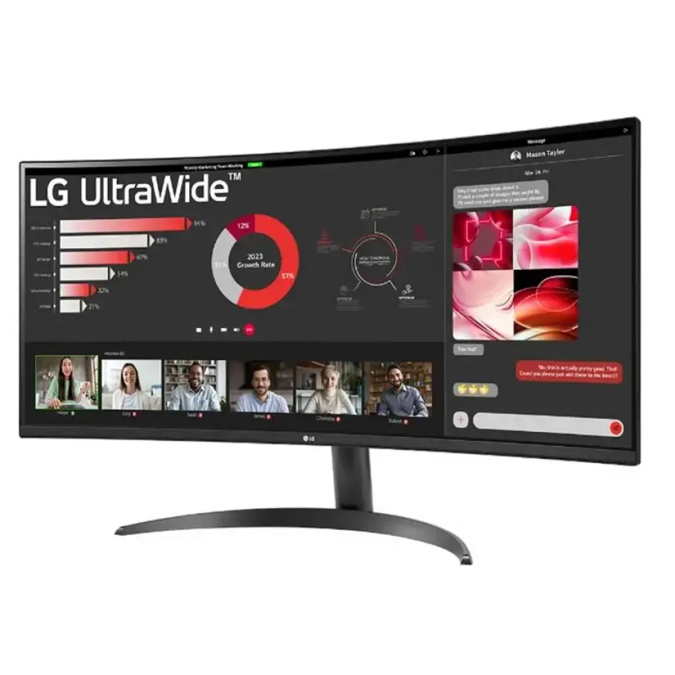 34 Lg 34wr50Qc-b Va 5ms 100hz 2xhdmı Dp Qhd 3440x1440 Freesync Curved Vesa Sıyah