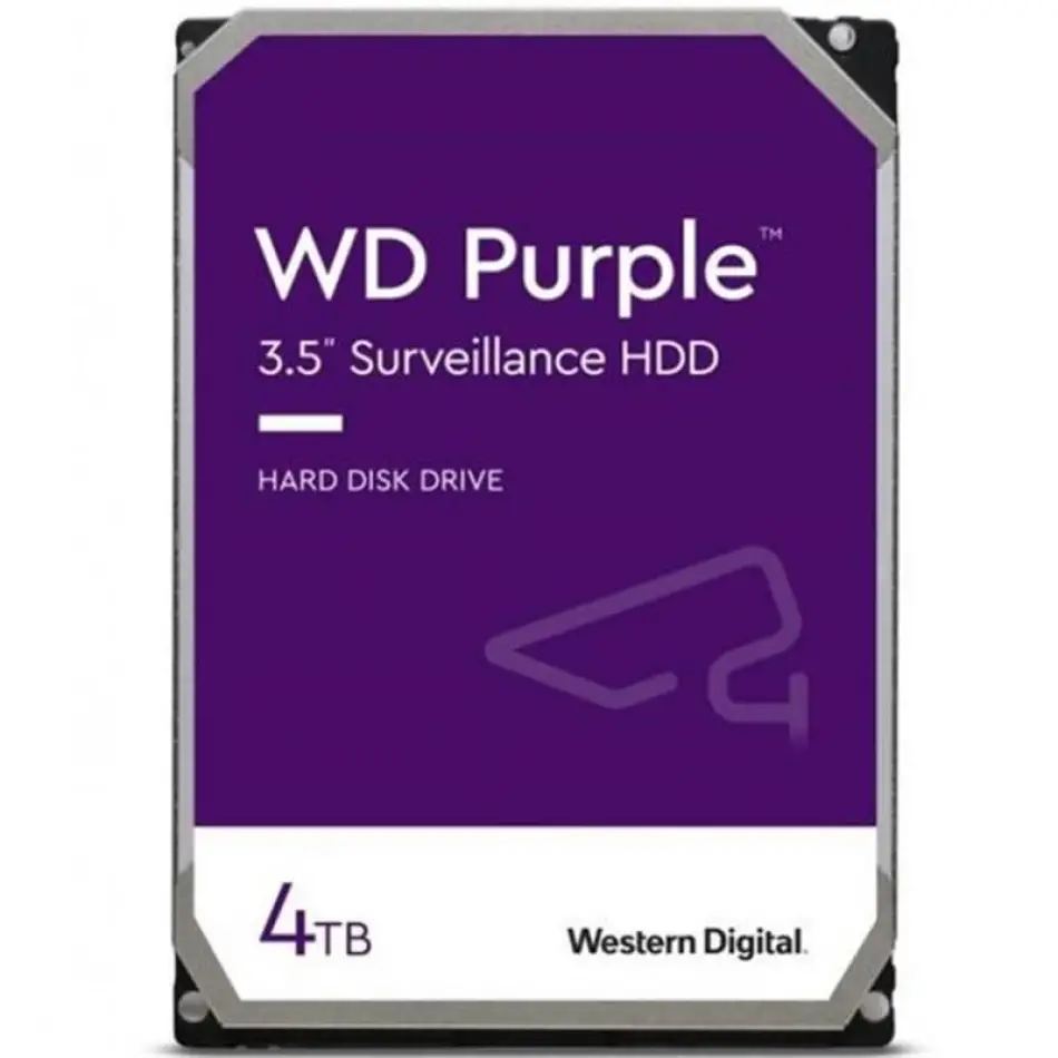 4 Tb Wd 3.5 Purple Sata3 5400rpm 256mb 7/24 Guvenlık Wd43purz (3 Yıl Resmı Dıst Garantılı)