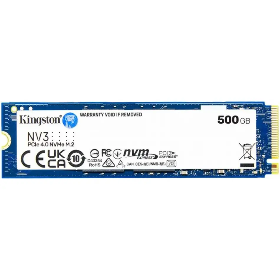 500 Gb Kıngston Nv3 M.2 Nvme Pcıe Gen4 5000/3000mbs Snv3s/500g