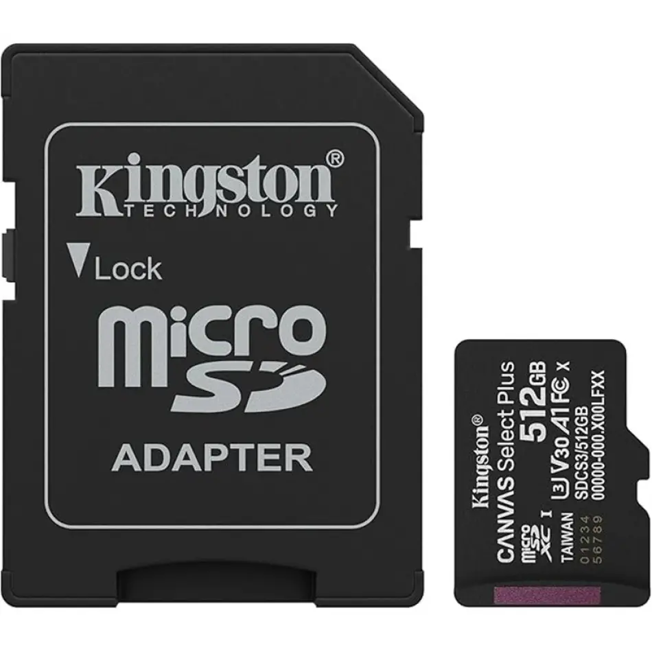 512 Gb Kıngston Mıcro Sd Cl10 Sdcs3/512gb
