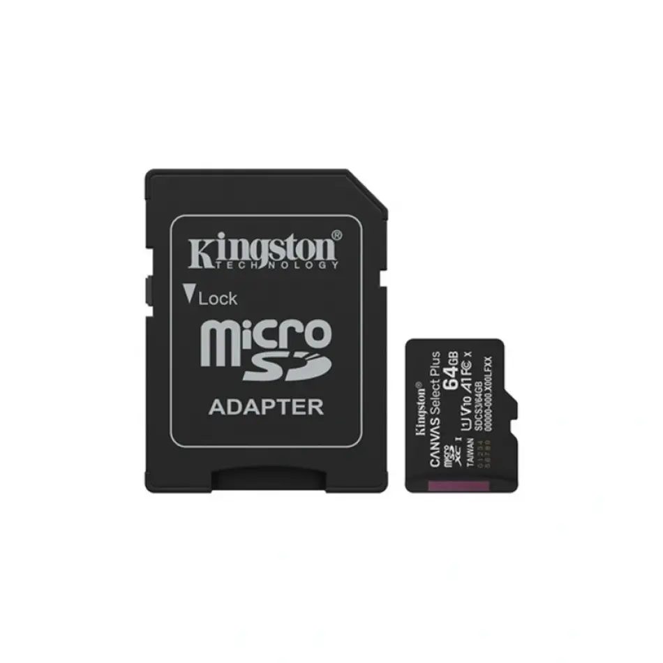 64 Gb Kıngston Canvas Select Plus Mıcro Sd Card Cl10 Sdcs3/64gb