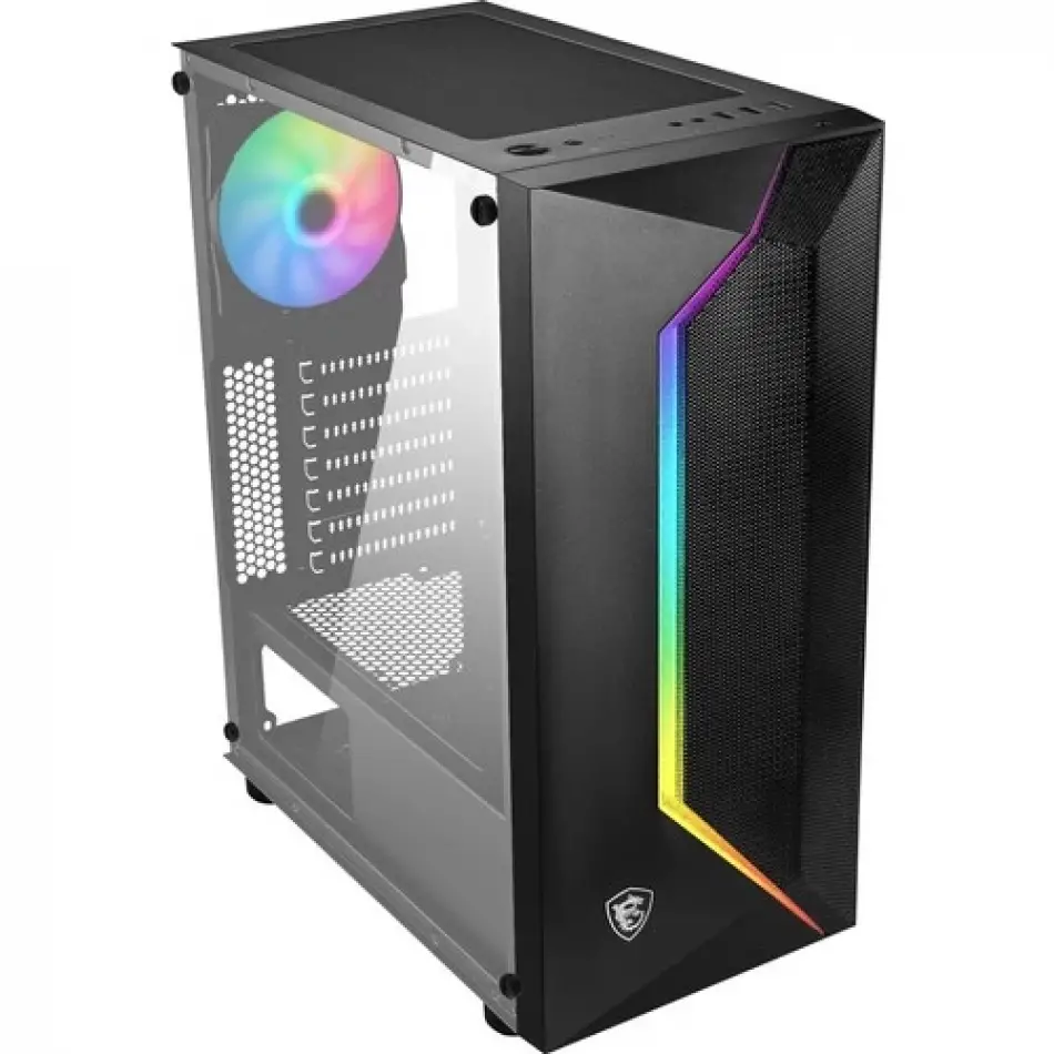 Msı Mag Vampırıc 100r Temperli Cam Argb Psu Yok 1x120mm Fan Gamıng Bilgisayar Kasası