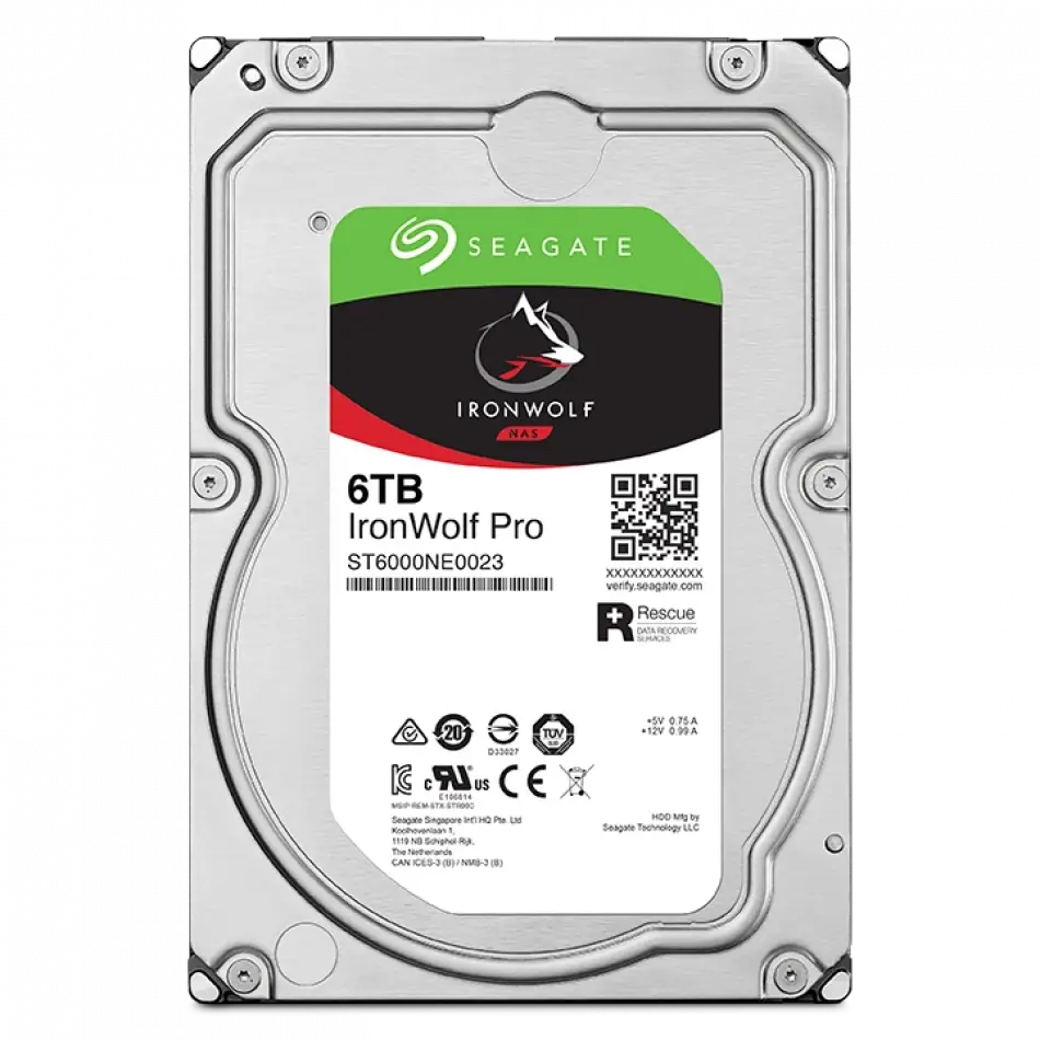 6TB SEAGATE IRONWOLF 7200RPM 256MB ST6000NT001