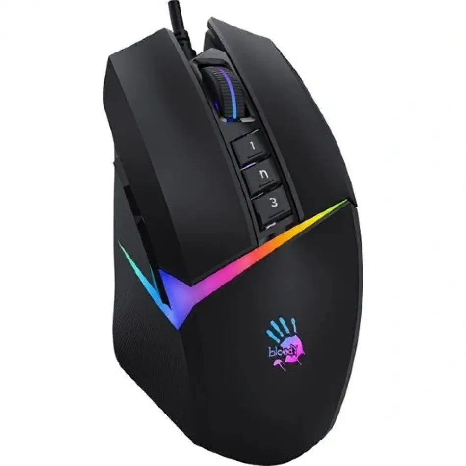A4 Tech Bloody W60 Max Usb Siyah Rgb  10kcpı Mouse
