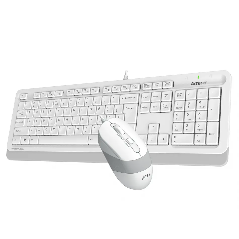 A4 Tech F1010 Q Usb Beyaz Tr Mm Klavye+opt Mouse