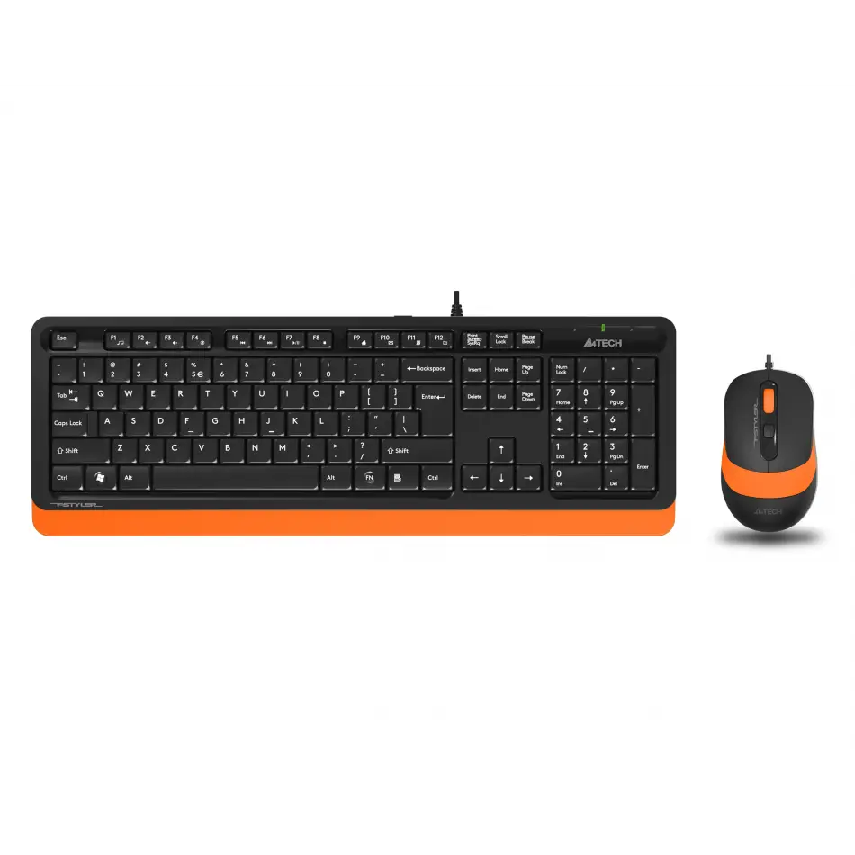 A4 Tech F1010 Q Usb Turuncu Mm Klavye+optik Mouse